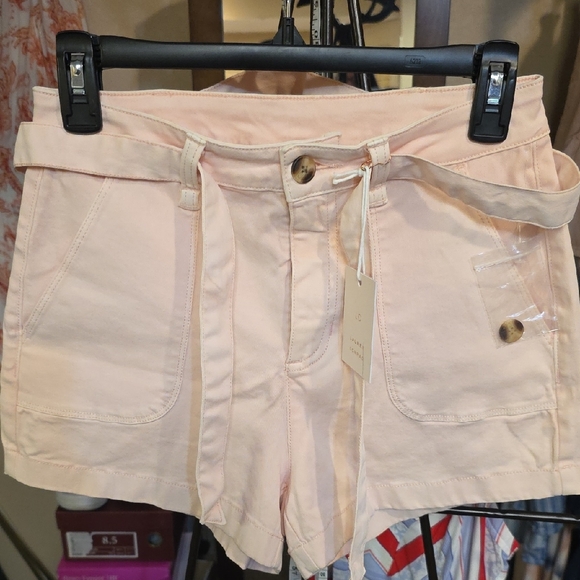 LC Lauren Conrad Pants - LC Lauren Conrad Blush High Waist Shorts NWT